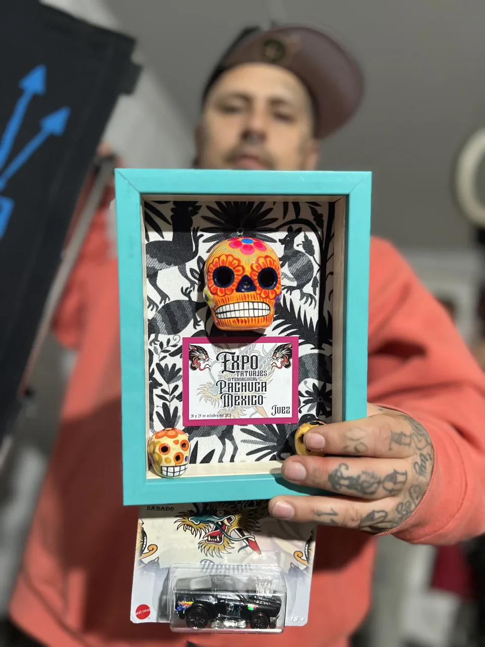 Framed judge credential from Expo Tatuajes Pachuca, Mexico